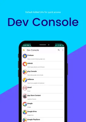 Dev Console android App screenshot 1